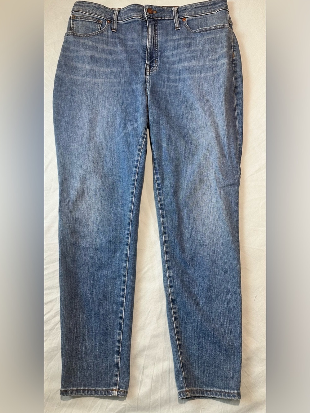Madewell Curvy High-Rise Skinny Crop Jeans Medium Wash Size 33